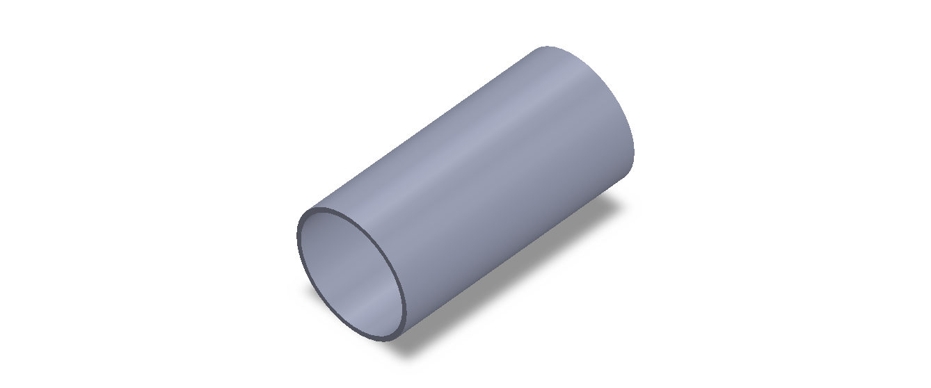 Profil en Silicone TS5048,544,5 - format de type Tubo - forme de tube