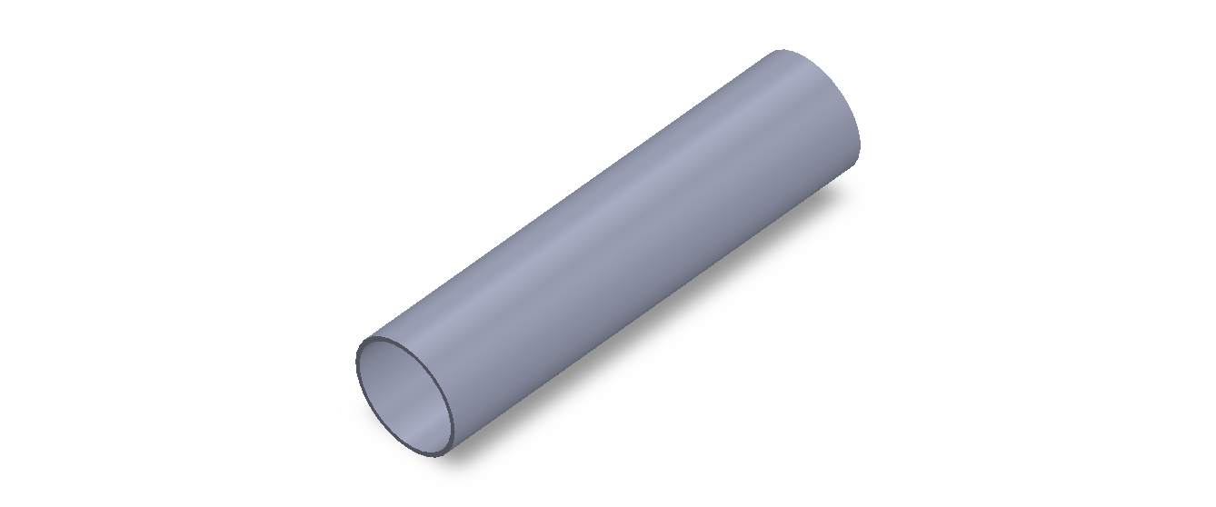 Profil en Silicone TS6024,522,5 - format de type Tubo - forme de tube