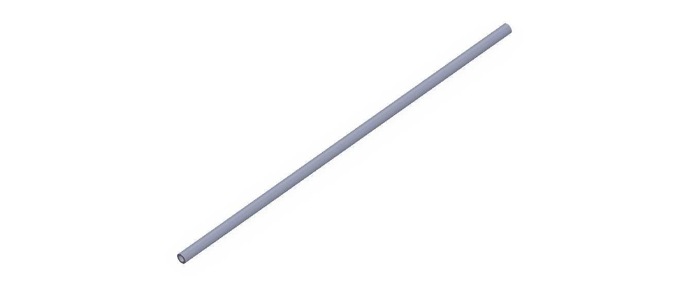 Profil en Silicone TS8002,501,5 - format de type Tubo - forme de tube