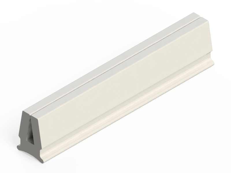 Silicone Profile P10041A - type format U - irregular shape