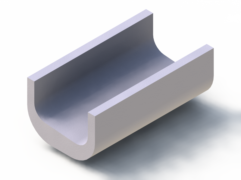 Silicone Profile P10041Y - type format U - irregular shape
