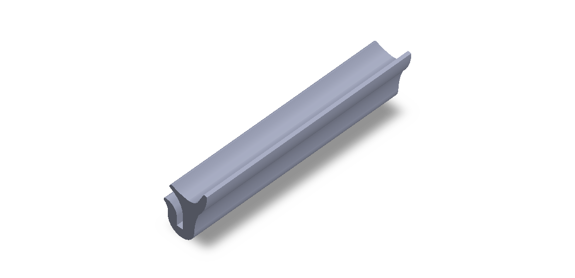 Silicone Profile P1006C - type format Horns - irregular shape