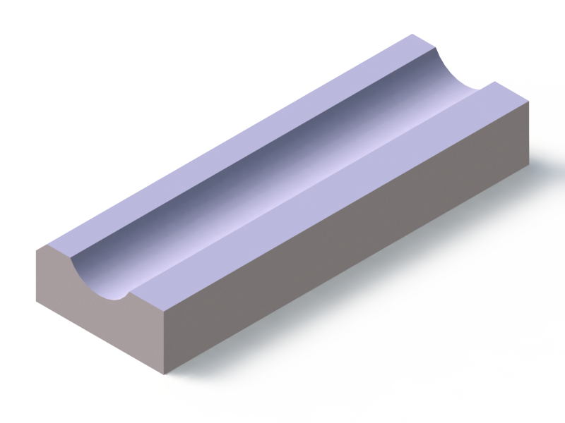 Silicone Profile P10320I - type format D - irregular shape