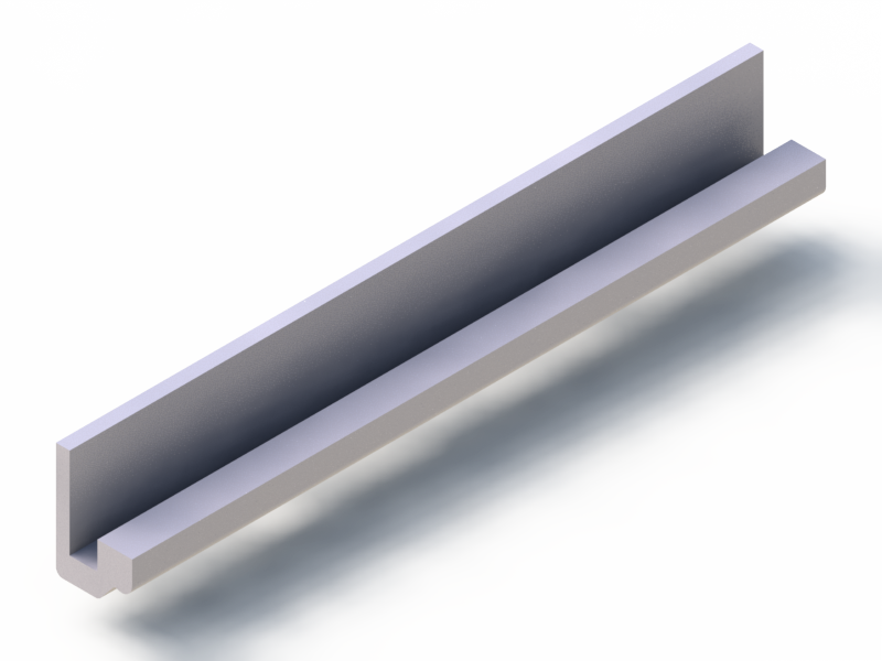 Silicone Profile P10566I - type format U - irregular shape