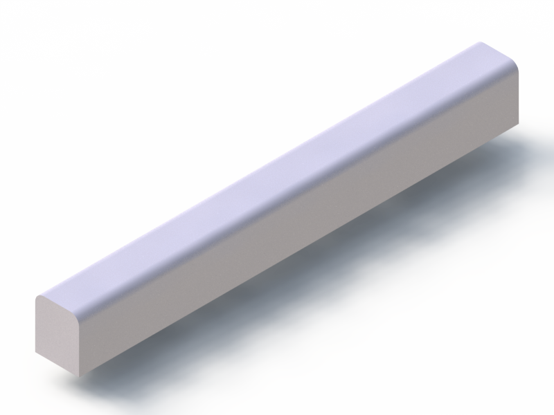 Silicone Profile P105O - type format D - irregular shape