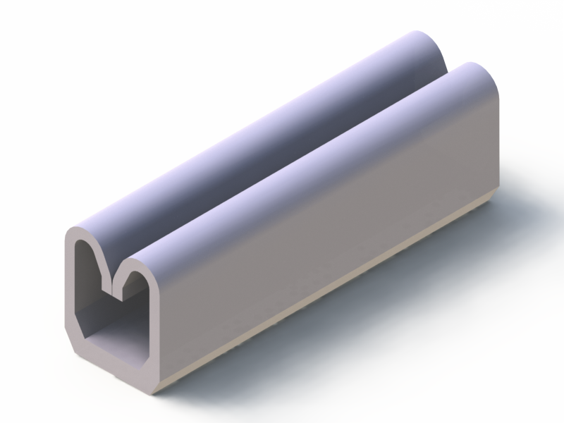 Silicone Profile P10822A - type format D - irregular shape