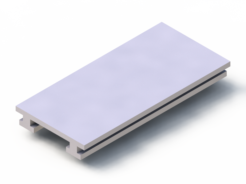 Silicone Profile P10899O - type format Double compact b/p - irregular shape