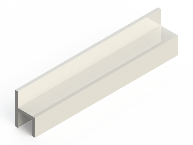 Silicone Profile P10Z - type format h - irregular shape