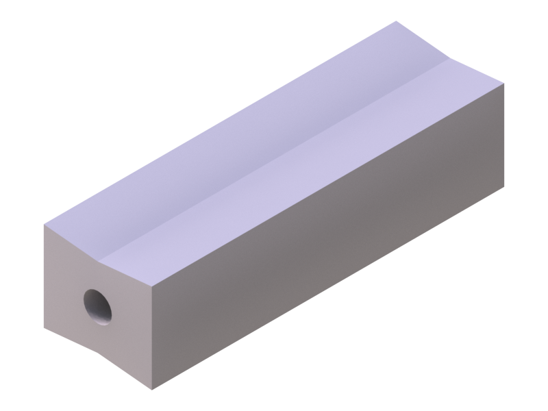 Silicone Profile P11185E - type format Trapezium - irregular shape