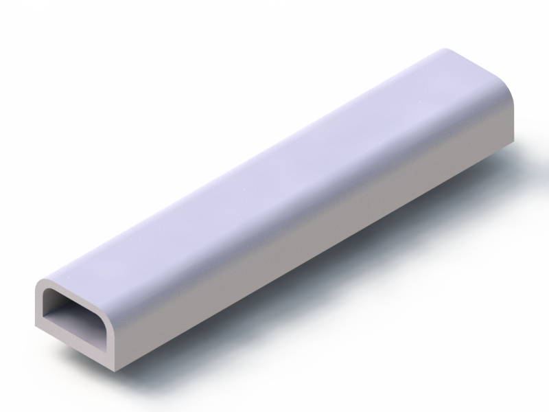 Silicone Profile P11185T - type format D - irregular shape