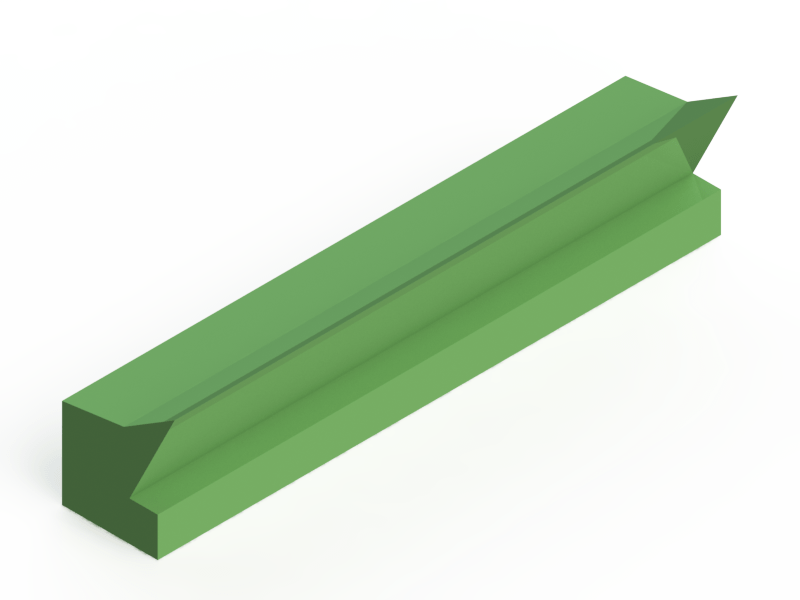 Silicone Profile P1136 - type format Lipped - irregular shape