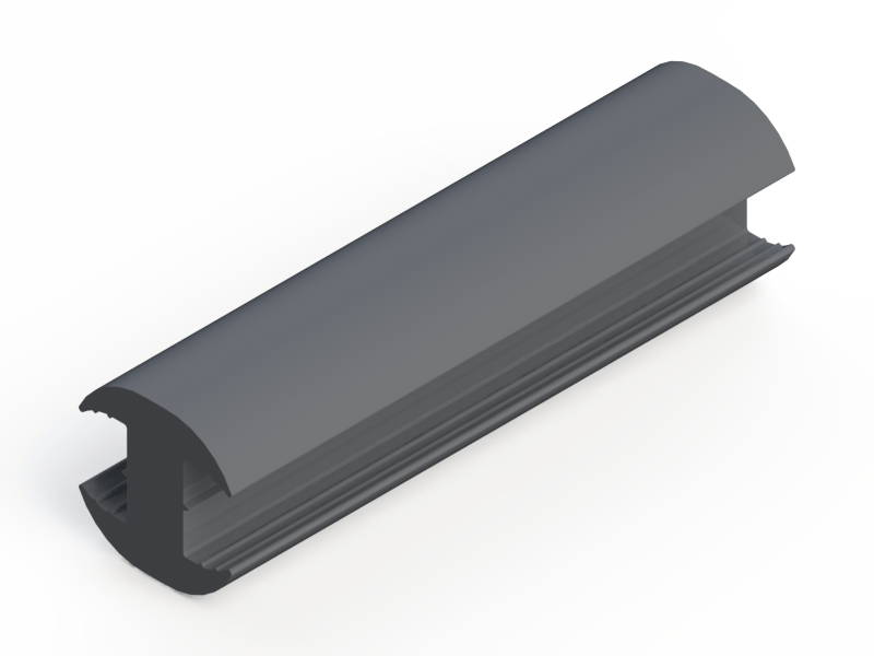 Silicone Profile P1152 - type format Lamp - irregular shape