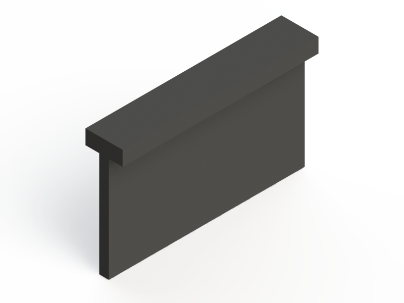 Silicone Profile P1152D - type format T - irregular shape