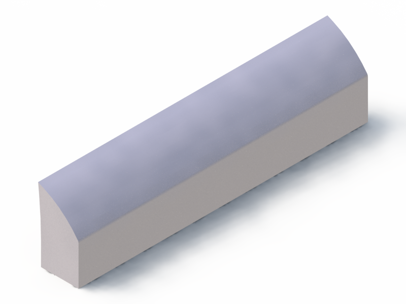 Silicone Profile P1152E - type format Double Hole - irregular shape