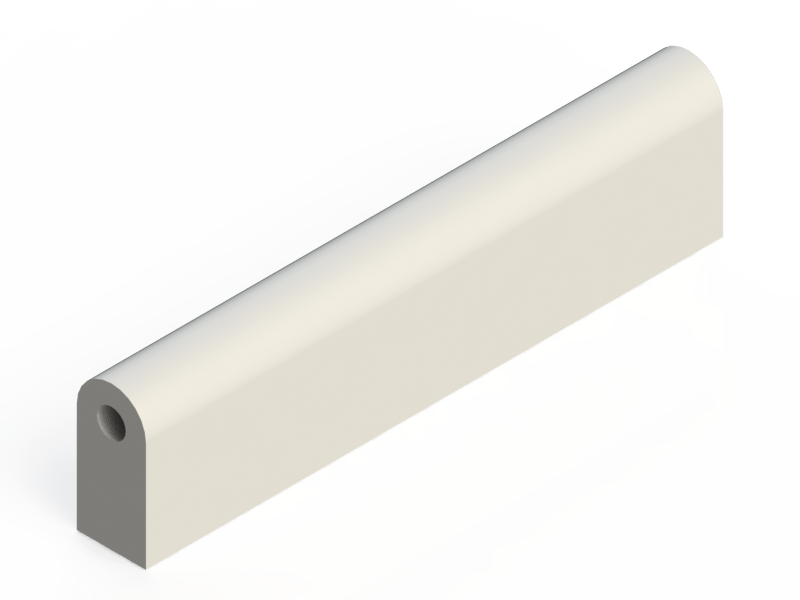 Silicone Profile P1162 - type format D - irregular shape