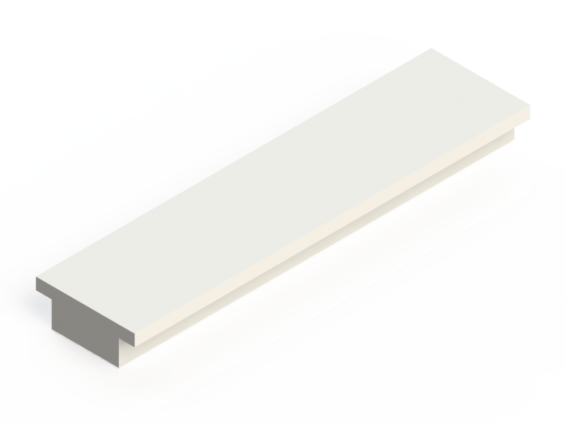 Silicone Profile P1166A - type format T - irregular shape