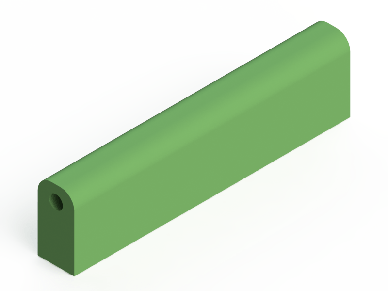 Silicone Profile P1197A - type format D - irregular shape