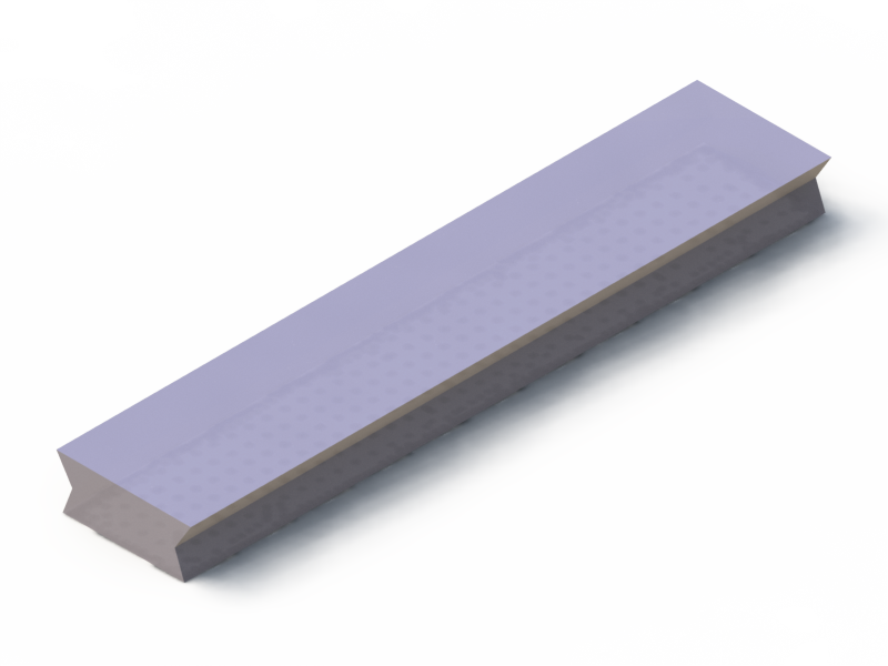 Silicone Profile P1228BB - type format Trapezium - irregular shape