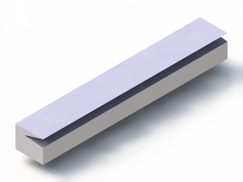 Silicone Profile P1228BR - type format Lipped - irregular shape