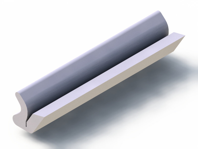 Silicone Profile P1228BT - type format U - irregular shape