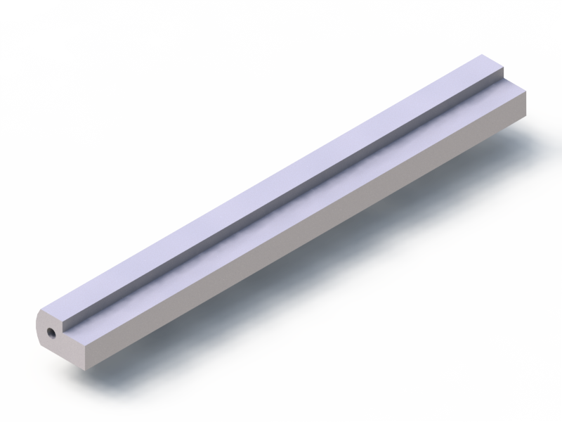 Silicone Profile P1228BV - type format solid b/p shape - irregular shape