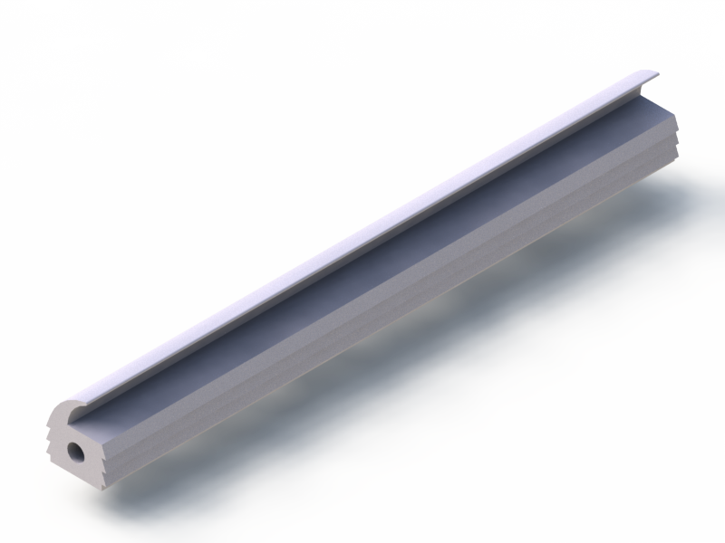 Silicone Profile P1228EB - type format Lipped - irregular shape