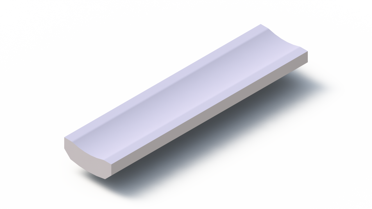 Silicone Profile P1228GE - type format U - irregular shape