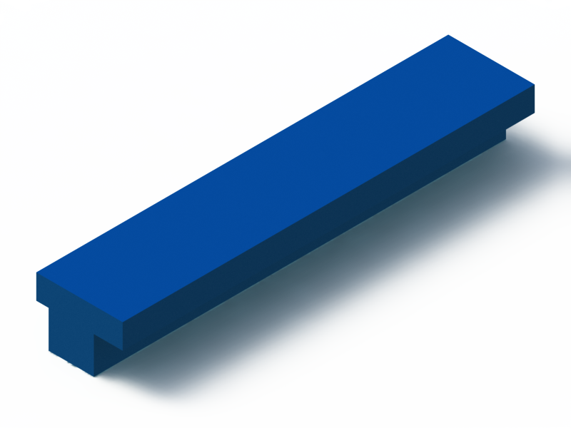 Silicone Profile P1478 - type format T - irregular shape