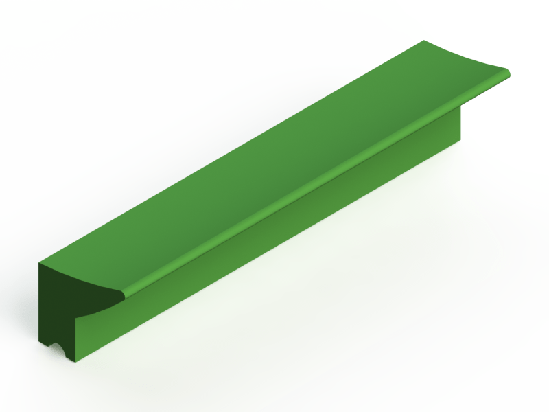 Silicone Profile P149B - type format Lipped - irregular shape