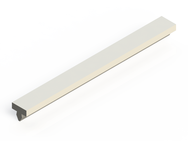 Silicone Profile P150B - type format T - irregular shape