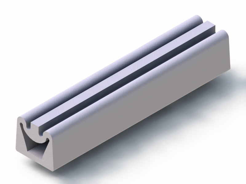 Silicone Profile P1514AG - type format Trapezium - irregular shape