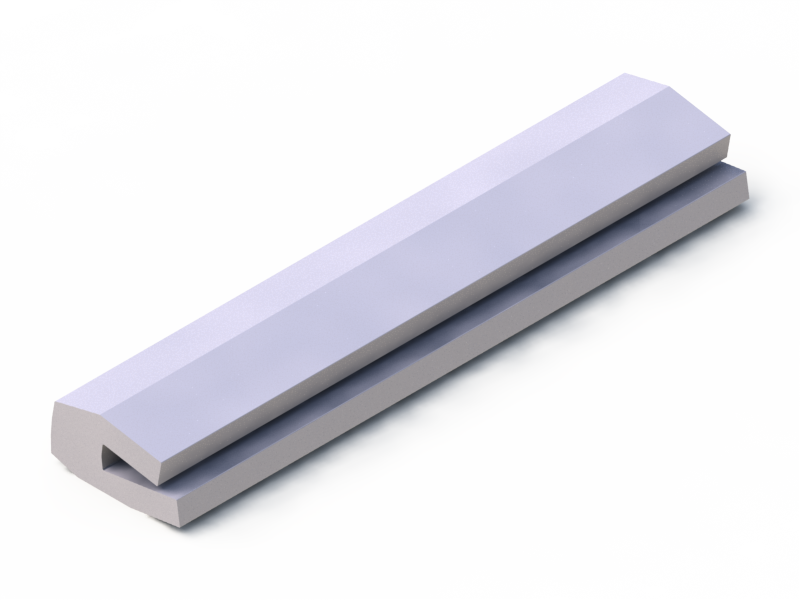 Silicone Profile P1539AK - type format U - irregular shape