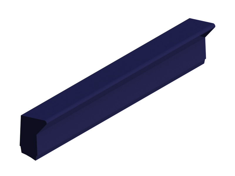 Silicone Profile P156 - type format Lipped - irregular shape