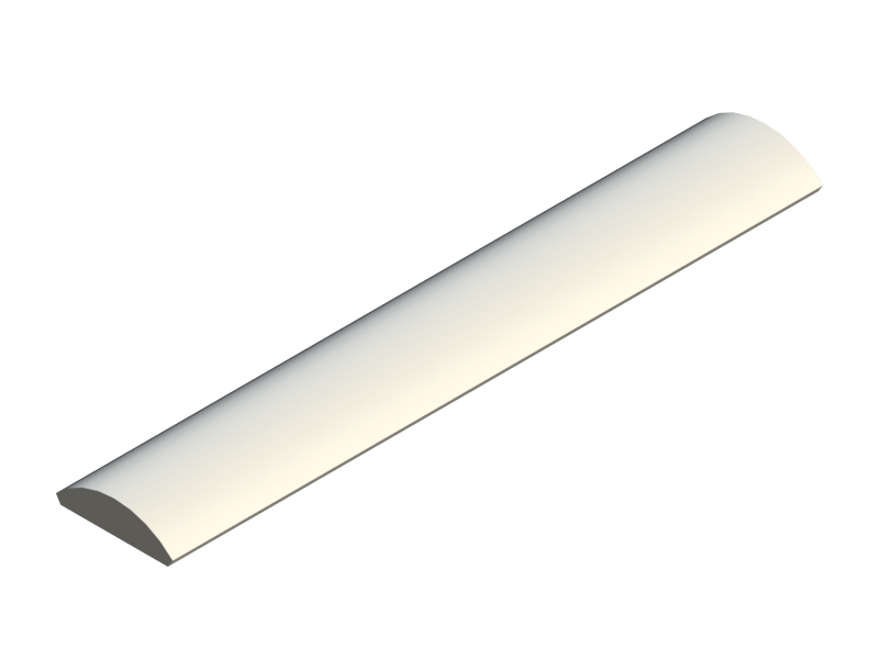 Silicone Profile P1601B - type format D - irregular shape