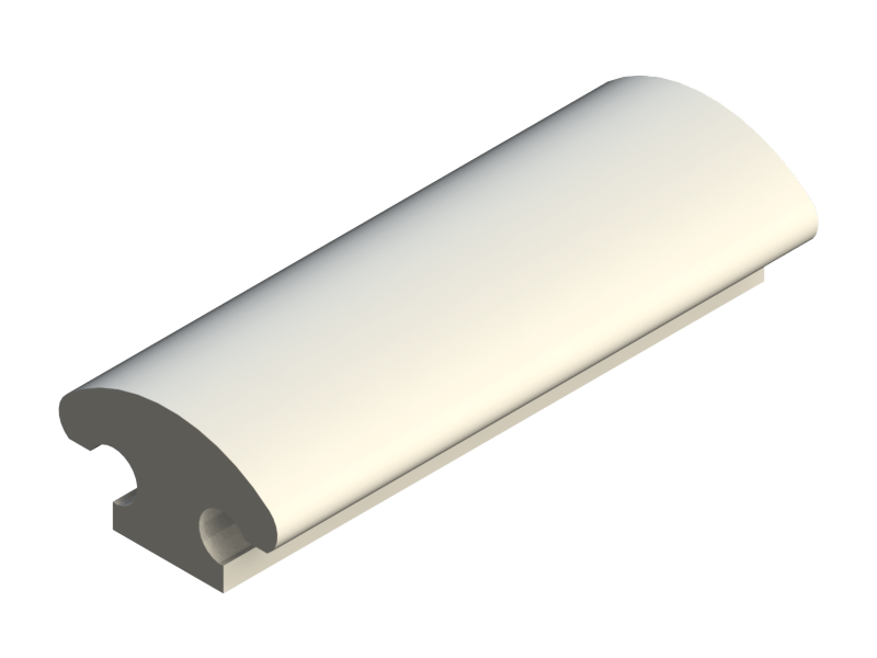 Silicone Profile P1612F - type format Lamp - irregular shape