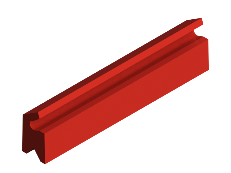 Silicone Profile P1612J - type format Lipped - irregular shape