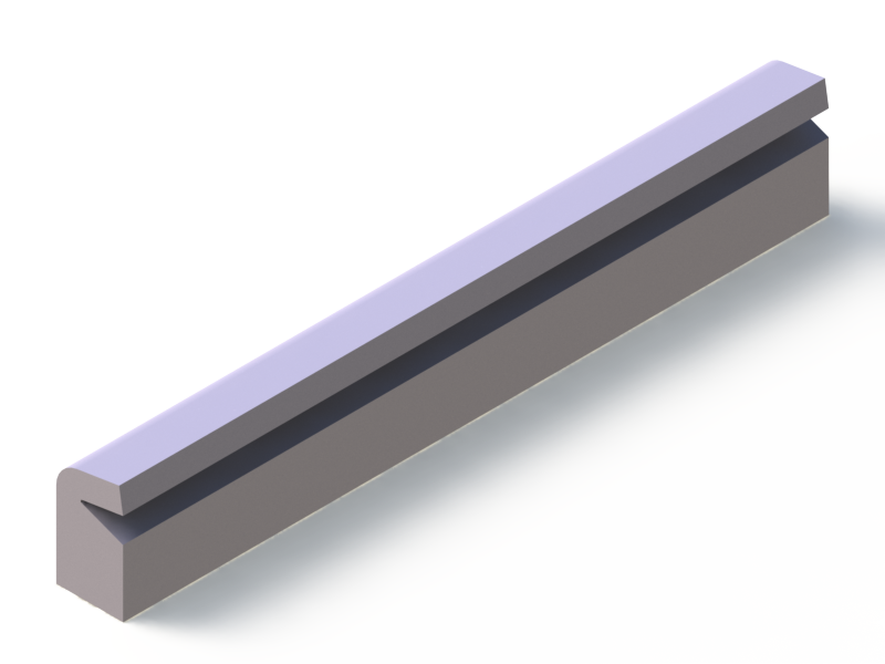 Silicone Profile P1633A - type format Lipped - irregular shape