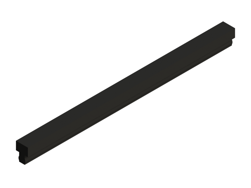 Silicone Profile P1667B - type format T - irregular shape