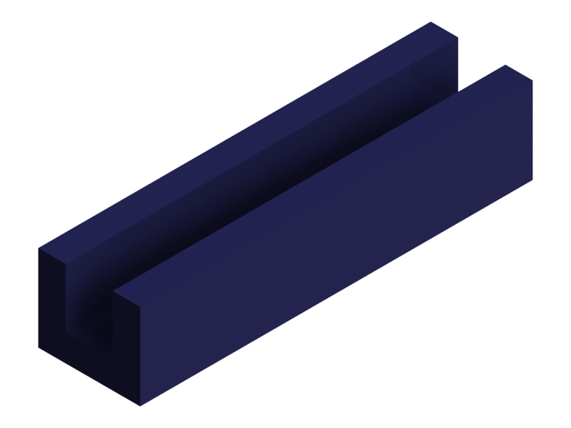 Silicone Profile P1667H - type format U - irregular shape