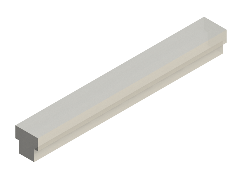 Silicone Profile P175V - type format T - irregular shape