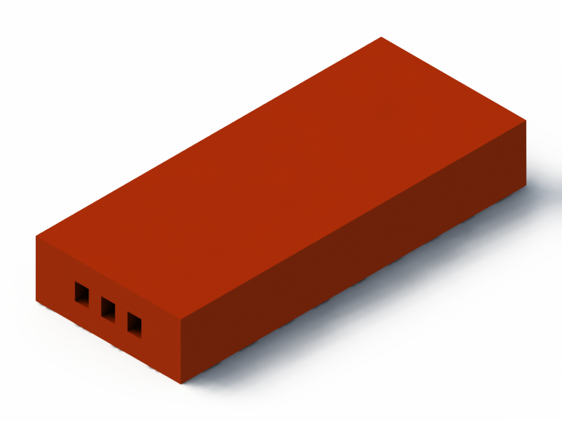 Silicone Profile P1760A - type format Rectangle - regular shape