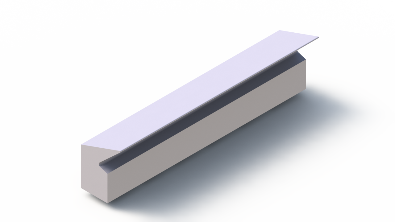 Silicone Profile P1794I - type format Lipped - irregular shape