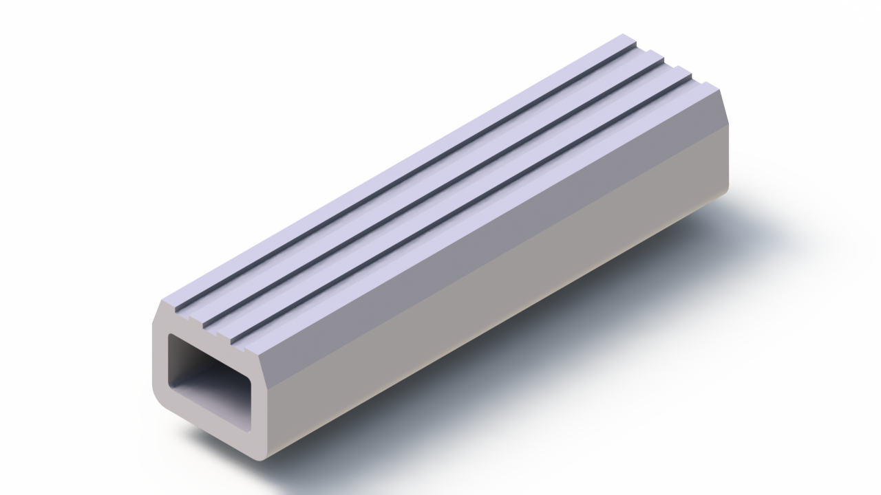 Silicone Profile P1831AD - type format D - irregular shape