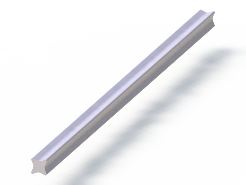 Silicone Profile P1833 - type format Square - regular shape