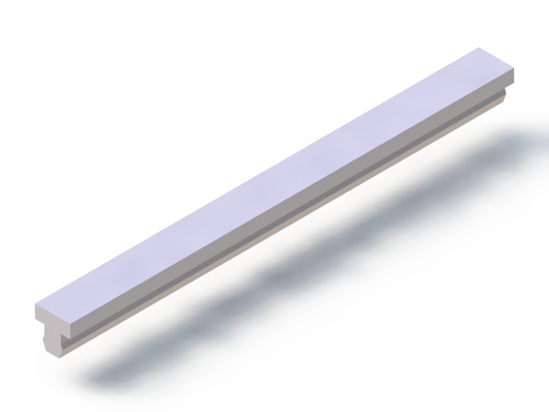 Silicone Profile P1861A - type format T - irregular shape