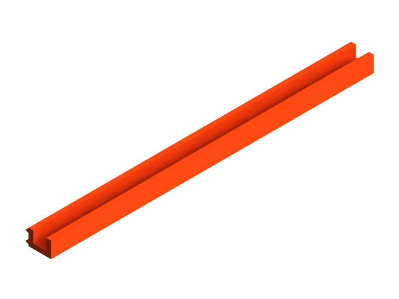 Silicone Profile P1872B - type format U - irregular shape