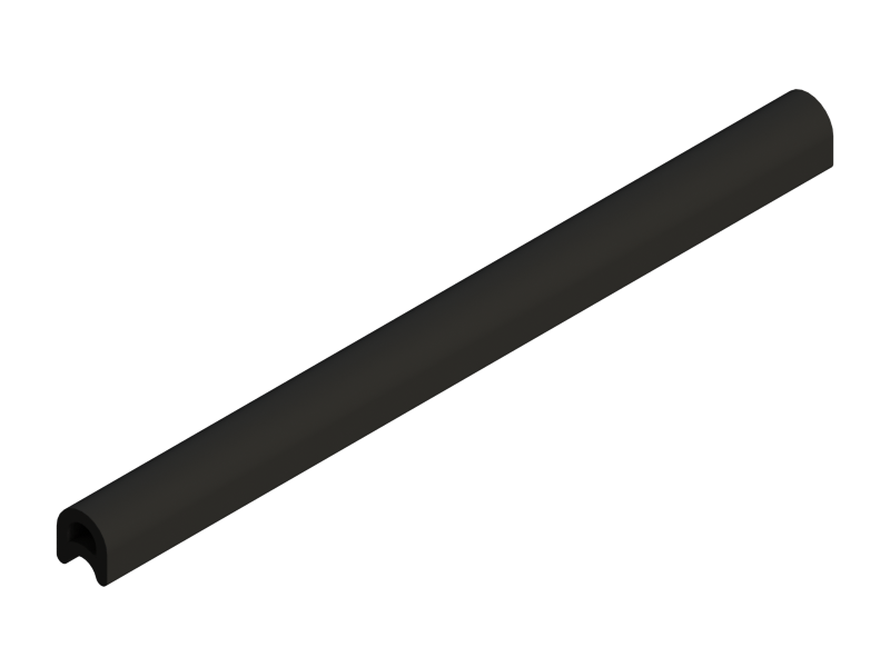 Silicone Profile P1872D - type format D - irregular shape