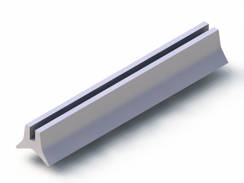 Silicone Profile P1904E - type format U - irregular shape