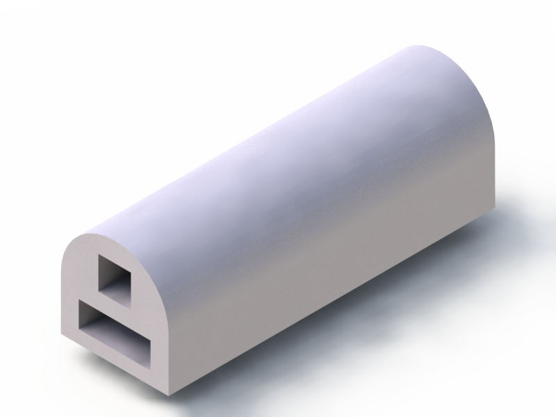 Silicone Profile P1904GU - type format D - irregular shape