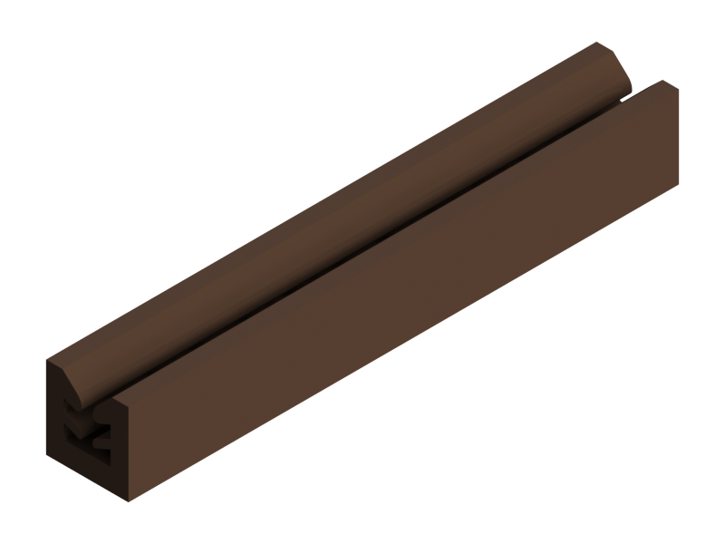 Silicone Profile P1906A - type format U - irregular shape